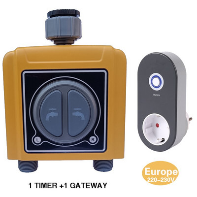 2 zónás WIFI Tuya Smart Home Garden Automata öntözés időzítő esőérzékelős öntözőlocsoló