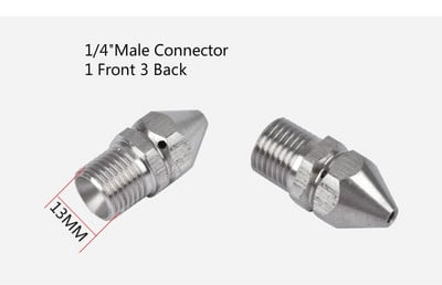 Nagynyomású vízsugár leeresztő cső csatornatisztító fúvóka forgó csatorna fúvóka mosó nagynyomású tömlő fúvóka