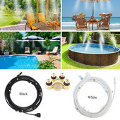 6/9/12/15/18M välijahutus siseõue udusüsteemi ventilaator jahuti vesi udu aiamaja pihusti kuuma udu udusüsteem