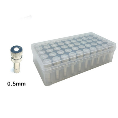 50 buc/cutie Duză de blocare rapidă cu alunecare Duze de aburire Răcire de grădină Aspersor pentru irigare Umidificare Udare Pulverizator pentru amenajare a teritoriului