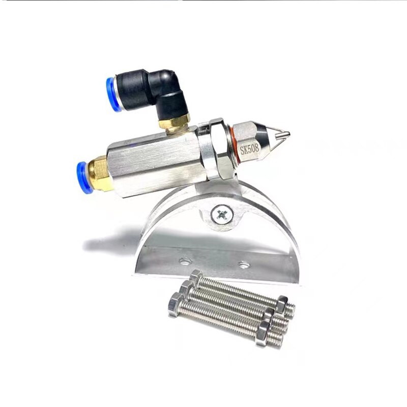 Kiváló minőségű rozsdamentes acél ultrahangos levegő porlasztó fúvóka, SK508 száraz köd fúvóka, víz levegő porlasztó keverő fúvóka