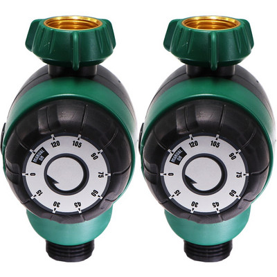 Tastefully USA 3/4`` NPT Mechanical Watering Timer 120 minutes System Garden Manual Controller Drip Irrigation Greenhouse