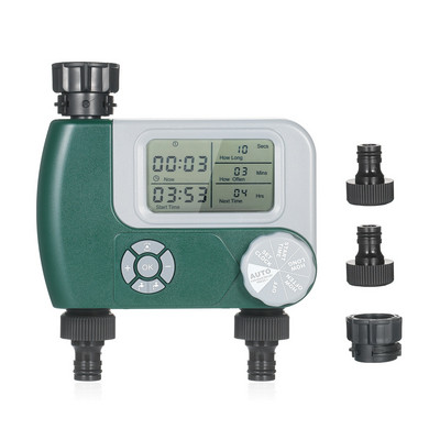 Intelligence elektronikus vízidőzítő gumi tömítés kialakítás kültéri kerti digitális öntözésvezérlő automata öntözőrendszer