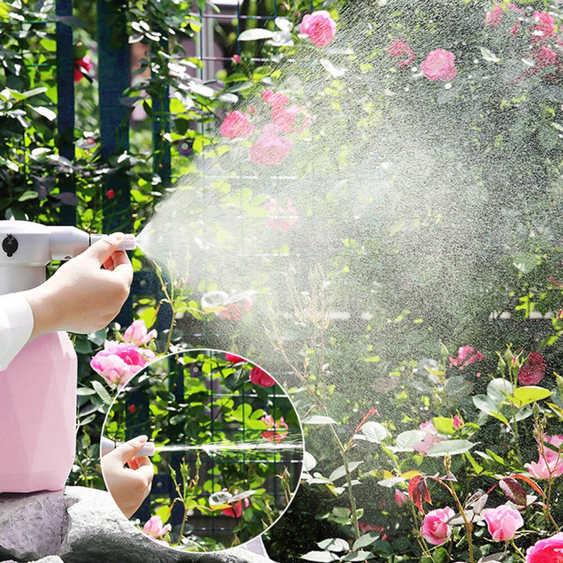 2 literes automata elektromos öntözőkanna Kertészeti növény USB újratölthető spray Fogger palack kézi fertőtlenítő permetezőgép