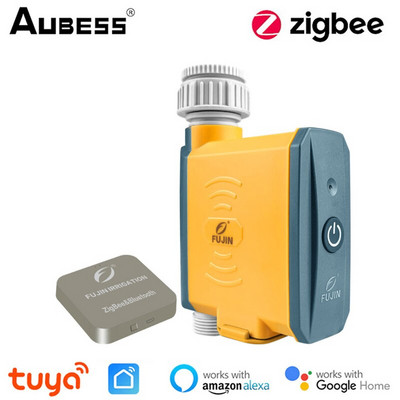 Tuya Zigbee Smart Garden Watering Timer Έξυπνο σύστημα ποτίσματος με σταγόνες Ενσωματωμένο σύστημα καταγραφής ροής νερού Ελεγκτής νερού