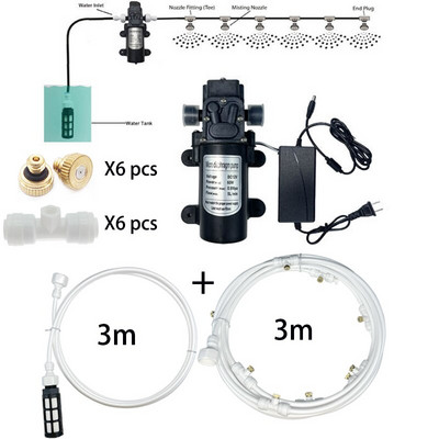 5L/min DC 12V 60W automata kapcsoló mikromembrános vízszivattyú nagynyomású ködpermet