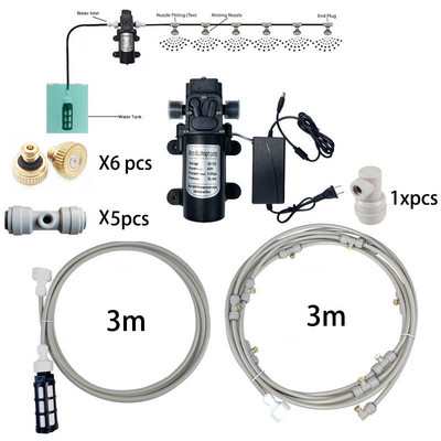 5L/min DC 12V 60W automata kapcsoló mikromembrános vízszivattyú nagynyomású ködpermet