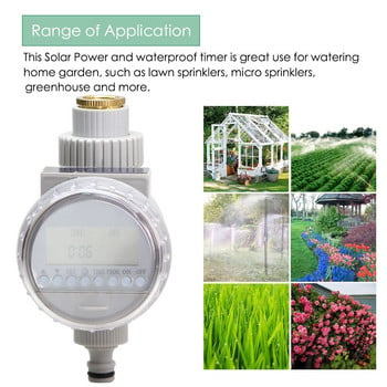 New Garden Solar Power Watering Timer Dripping Irrigation Θερμοκήπιο Ηλεκτρονικό αυτόματο σύστημα ελέγχου ποτίσματος