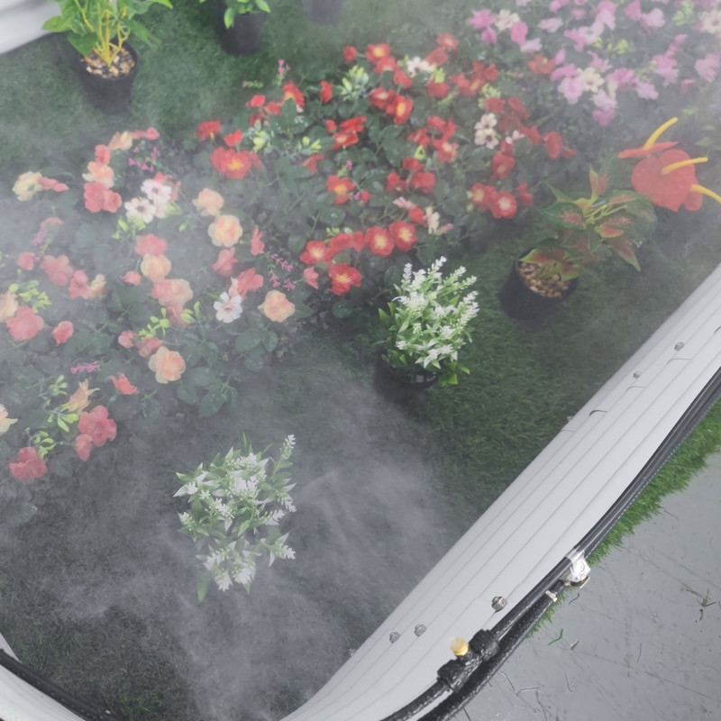Kültéri kerti vízpermetező alacsony nyomású permetező hűtőrendszer porlasztó Fogger porlasztó terasz Mister készlet