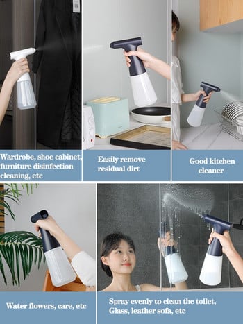 Smart Handheld Atomizer 500ML Spray Gun Nano Sprayer Sterilizer Sprayer Garden Sprayer Cordless Electric ULV Atomizer for Office