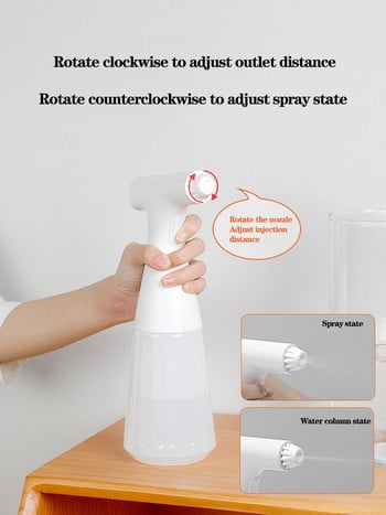 Smart Handheld Atomizer 500ML Spray Gun Nano Sprayer Sterilizer Sprayer Garden Sprayer Cordless Electric ULV Atomizer for Office