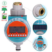 Temporizatoare de apă de grădină cu energie solară Economisire de energie LCD Controler de irigare Supapă programabilă Dispozitiv de udare a florilor pentru casă inteligentă