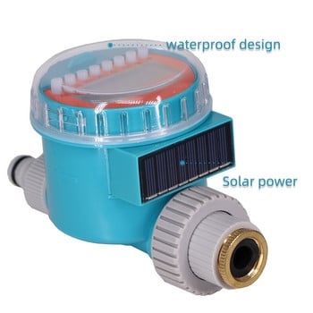 Solar Power Garden Water Timers Εξοικονόμηση ενέργειας LCD Βαλβίδα ελέγχου άρδευσης Προγραμματιζόμενη συσκευή ποτίσματος Smart Home Flowers