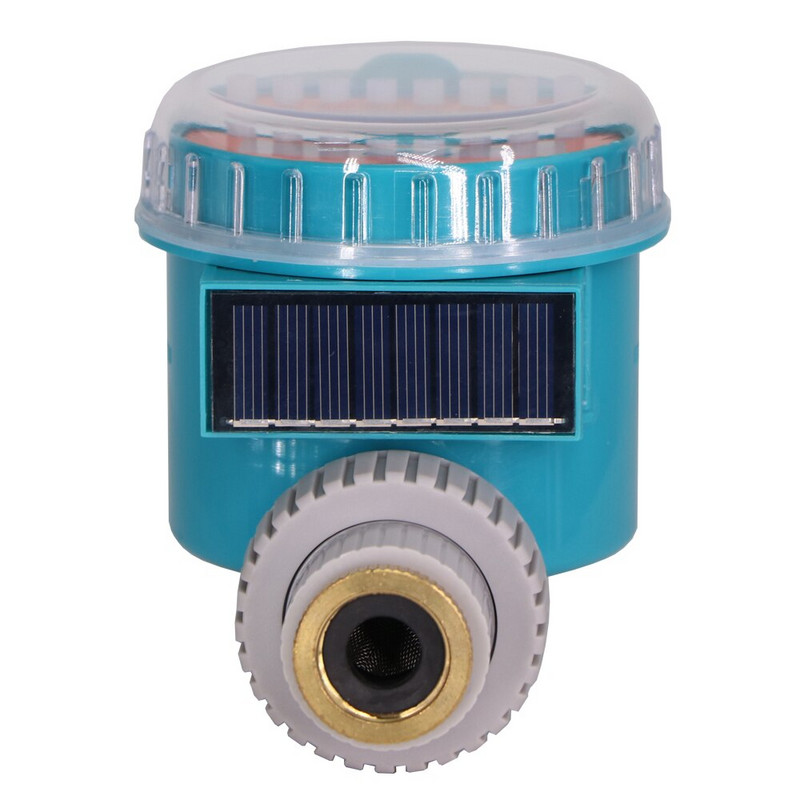 Temporizatoare de apă de grădină cu energie solară Economisire de energie LCD Controler de irigare Supapă programabilă Dispozitiv de udare a florilor pentru casă inteligentă