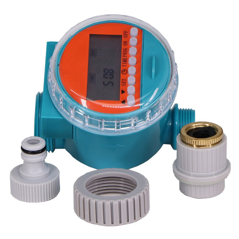 Temporizatoare de apă de grădină cu energie solară Economisire de energie LCD Controler de irigare Supapă programabilă Dispozitiv de udare a florilor pentru casă inteligentă