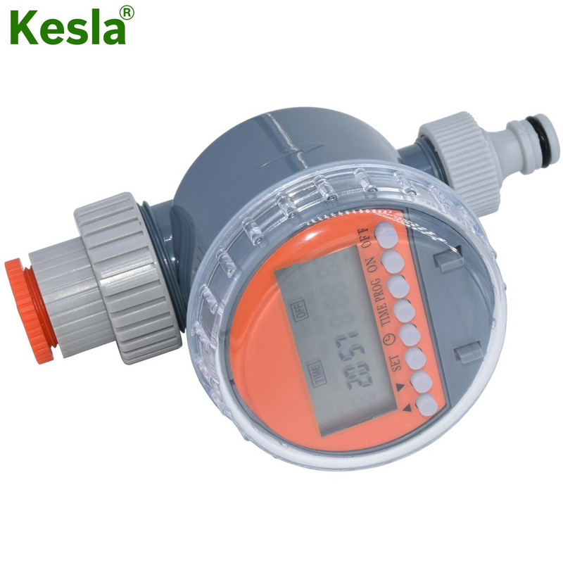 KESLA automata LCD kijelzős golyóscsap vízidőzítő elektronikus csepegtető öntözésvezérlő gravitációs öntözővel Kert