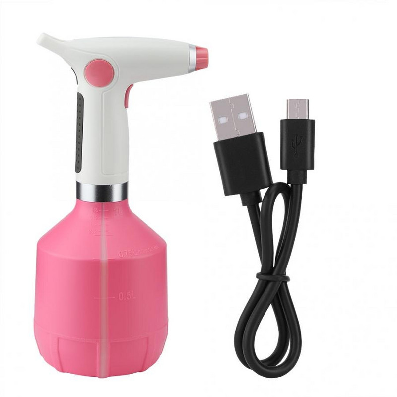USB újratölthető elektromos szórófejes palackos öntözőedény virágnövények víztartályához kerti elektromos zuhany öntözéshez