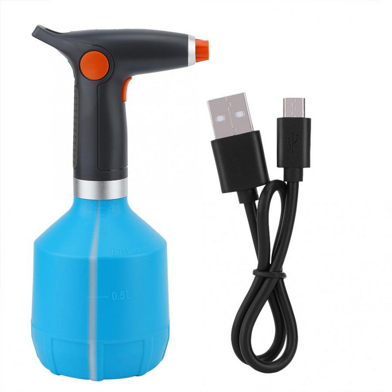 USB újratölthető elektromos szórófejes palackos öntözőedény virágnövények víztartályához kerti elektromos zuhany öntözéshez