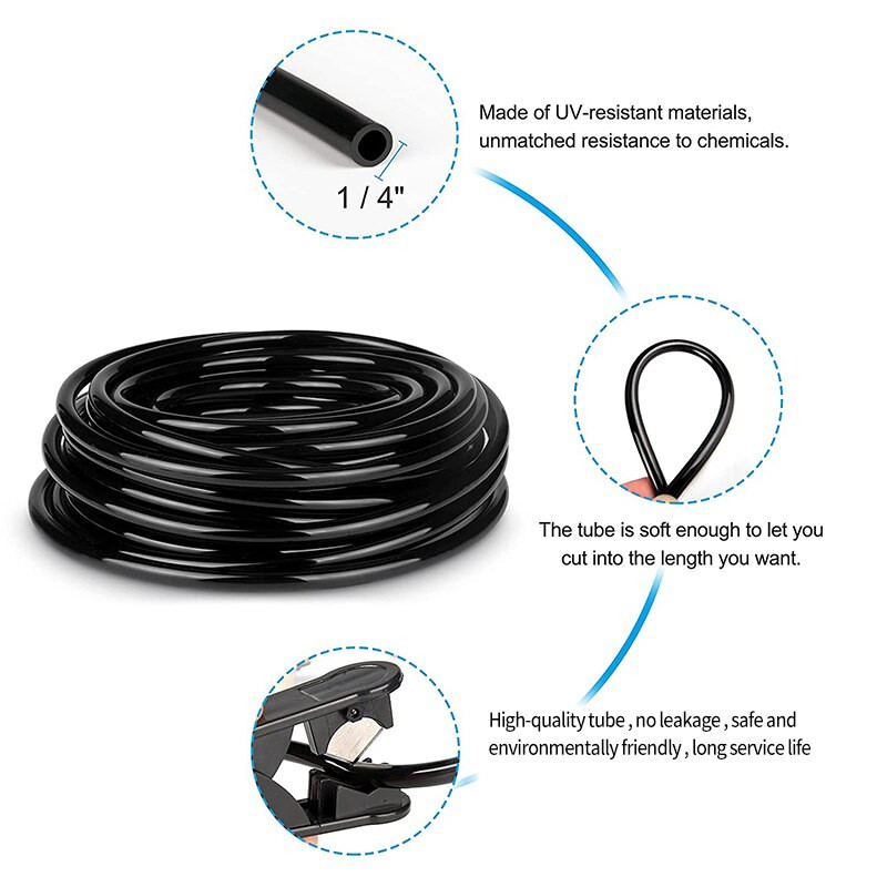 6/9/12/15/18m Sistem de pulverizare cu ceață cu apă de răcire Nebulizator de grădină pentru plante irigare prin stropire Kit de aburire în aer liber pentru seră