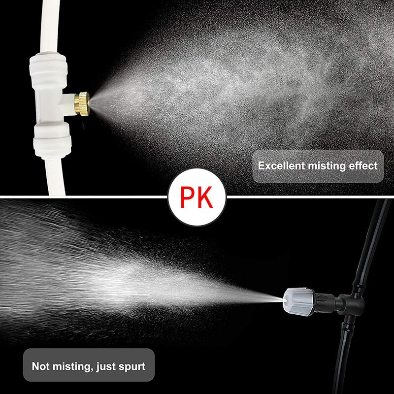 6/9/12/15/18m Sistem de pulverizare cu ceață cu apă de răcire Nebulizator de grădină pentru plante irigare prin stropire Kit de aburire în aer liber pentru seră