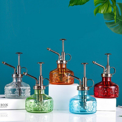 New Relief Glass Spray Bottle Press Τύπος Garden Plant Flower Ποτιστήρι 180ml Small Gardening Spray Irigation Supply