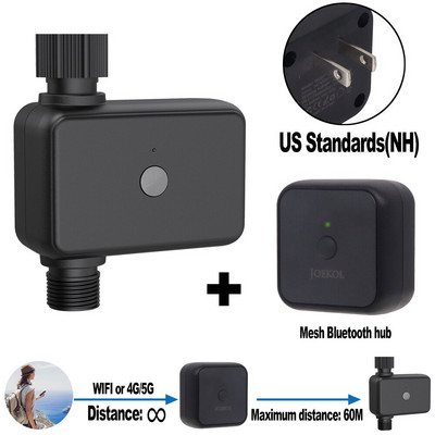 WIFI kastmistimer IP55 automaatne tilkniisutus Aiavee kontrollerklapp Google Assistant Smart Home, Alexa Bluetooth