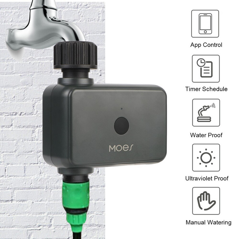 Udare automată electronică Smart Alexa Bluetooth Funcționat cu baterie Controler de irigare a grădinii Temporizator de udare