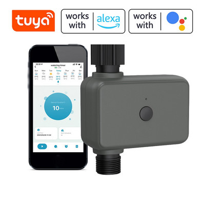 Smart Tuya APP BT Water Timer Rain Delay Προγραμματιζόμενος χρονοδιακόπτης άρδευσης με Απαιτούμενες πύλες αυτόματου και χειροκίνητου διανομέα ποτίσματος