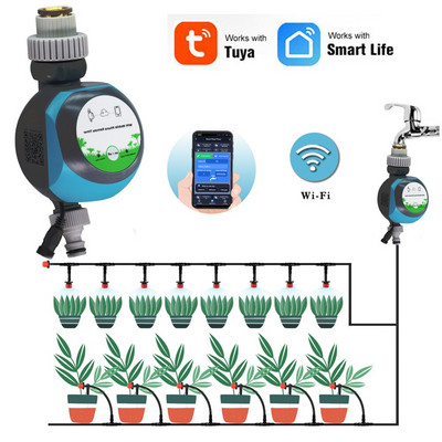 Κήπος Κινητό Τηλέφωνο Τηλεχειριστήριο Χρονοδιακόπτης ποτίσματος WIFI Αυτόματο σπίτι Εσωτερικός εξωτερικός εξοπλισμός άρδευσης με χρονομέτρηση Tuya Smartlife