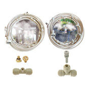 Nebulizator Echipament de grădinărit Sistem de răcire cu ceață Aspersor Terasă Mister Convertor de ceață Presiune joasă 6-18 metri