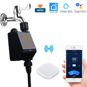 Saulės WIFI laistymo laikmatis rutulinis vožtuvas sodas išmanusis drėkinimo valdiklis automatinis laistymo vandens laikmatis išmanioji laistymo sistema