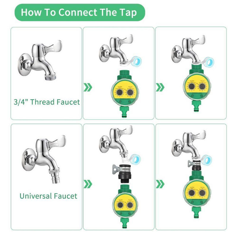 Nemokamas pristatymas Sodo laistymo laikmatis Automatinis elektroninis vandens laikmatis Namų sodo drėkinimo laikmačio valdiklio sistemos drėkintuvas