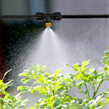 Σύστημα ψεκασμού νερού ψύξης ομίχλης Θερμοκήπιο Λουλούδια κήπου Πότισμα Πότισμα Κήπου Ακροφύσιο ψεκαστήρα νεφελοποιητή