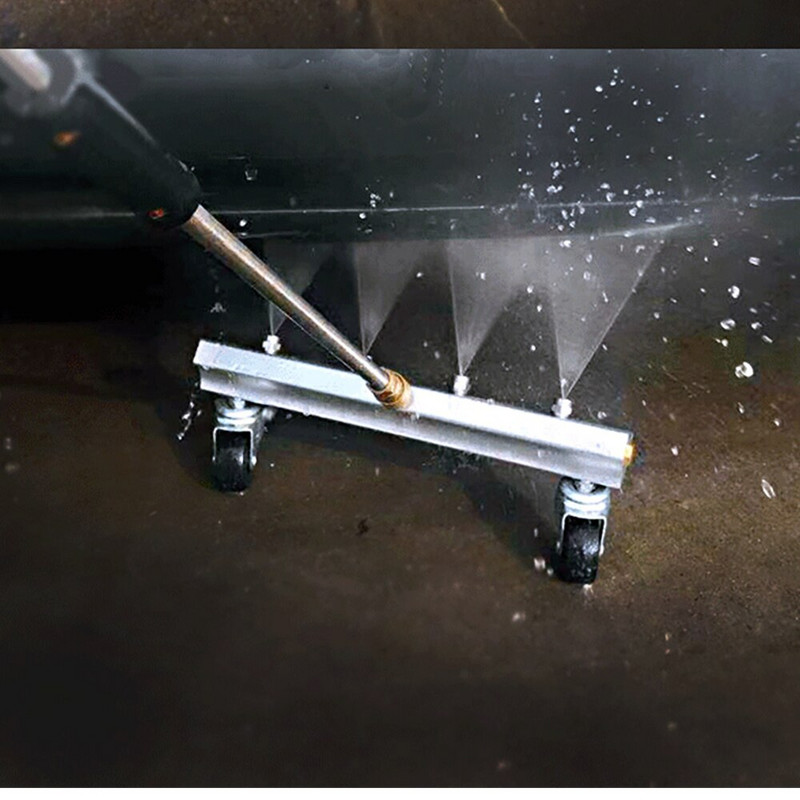 Automobilių plovimo dugno valiklis 4 purkštukai aukšto slėgio automobilio po kėbulo ploviklis 4 purškimo antgalis vandens valymo antgalis