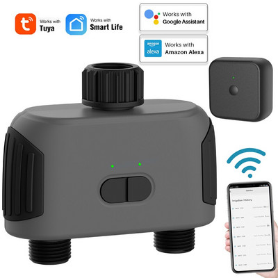 Συμβατό με Bluetooth, συμβατό με WiFi, 2-Way Garden Water Timer Έξυπνη ηλεκτρομαγνητική βαλβίδα Ελεγκτής συστήματος αυτόματης άρδευσης