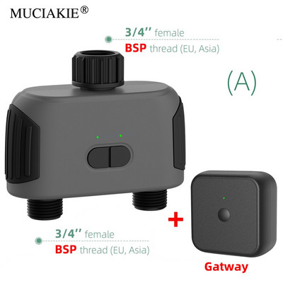 Compatibil Bluetooth Compatibil WiFi Compatibil cu 2 căi Temporizator de apă de grădină Valvă electromagnetică inteligentă Controler pentru sistemul de irigare automat