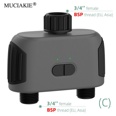 Compatibil Bluetooth Compatibil WiFi Compatibil cu 2 căi Temporizator de apă de grădină Valvă electromagnetică inteligentă Controler pentru sistemul de irigare automat