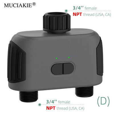 Compatibil Bluetooth Compatibil WiFi Compatibil cu 2 căi Temporizator de apă de grădină Valvă electromagnetică inteligentă Controler pentru sistemul de irigare automat