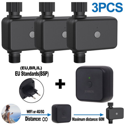 Temporizator de udare WIFI IP55 Irigare automată prin picurare Grădină Supapă de control a apei Google Assistant Smart Home, Alexa Bluetooth