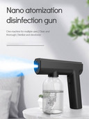 Accesorii noi de grădină 300 ml Blue Light Wireless Nano Steam Atomizer Fogger Aparat de dezinfecție Pulverizator de apă Pistoale de pulverizare cu abur