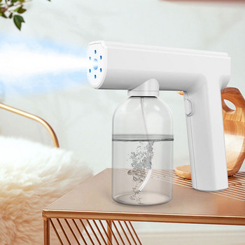 Νέα αξεσουάρ κήπου 300ml Blue Light Wireless Nano Steam Atomizer Fogger Desinfection Water Sprayer Machine Steam Spray Spray