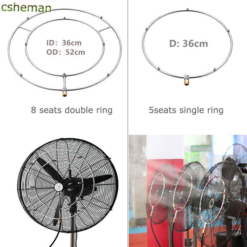 M203 Inel ventilator exterior din oțel inoxidabil SS de înaltă presiune pentru sistem de răcire cu aburire cu duze