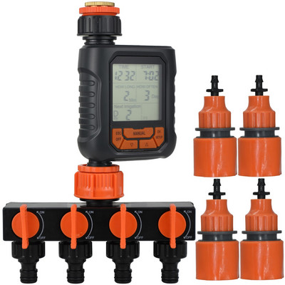 Garden Sprinkler Water Timer Αυτόματος προγραμματιζόμενος ψηφιακός χρονοδιακόπτης IP65 Αδιάβροχος για σύστημα ποτίσματος γκαζόν Ελεγκτής άρδευσης