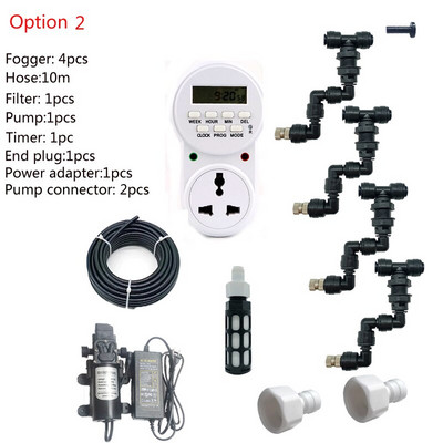 HEMAN Reptiles Misting System Kit Aquarium Mist Sprinkler Rainforest Tank 360 Állítható Pet Cooling System készlet