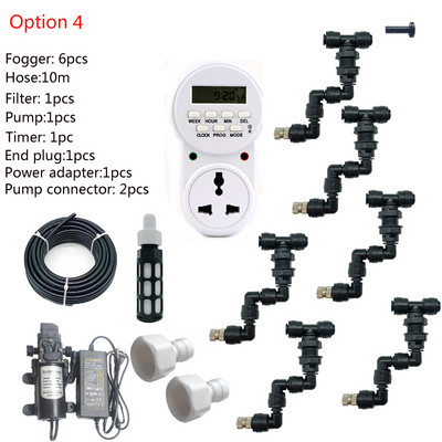 HEMAN Reptiles Misting System Kit Aquarium Mist Sprinkler Rainforest Tank 360 Állítható Pet Cooling System készlet