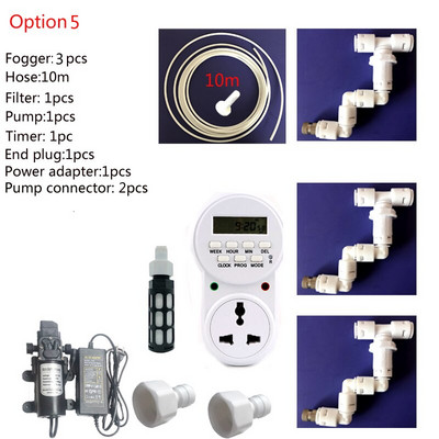 HEMAN Reptiles Misting System Kit Aquarium Mist Sprinkler Rainforest Tank 360 Állítható Pet Cooling System készlet