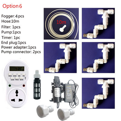 HEMAN Reptiles Misting System Kit Aquarium Mist Sprinkler Rainforest Tank 360 Állítható Pet Cooling System készlet