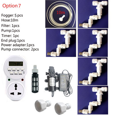 HEMAN Reptiles Misting System Kit Aquarium Mist Sprinkler Rainforest Tank 360 Állítható Pet Cooling System készlet