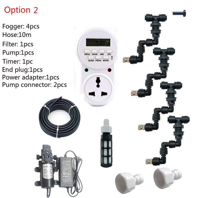 HEMAN Reptiles Misting System Kit Aquarium Mist Sprinkler Rainforest Tank 360 Állítható Pet Cooling System készlet