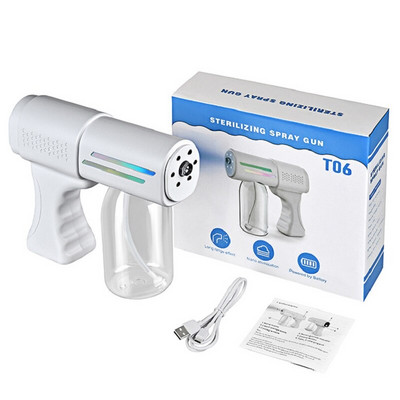 Elektrinis purškimo pistoletas Nano rūko purkštuvas rankinis belaidis dezinfekavimo purkštuvas USB įkraunamas rūkas biuro sodui